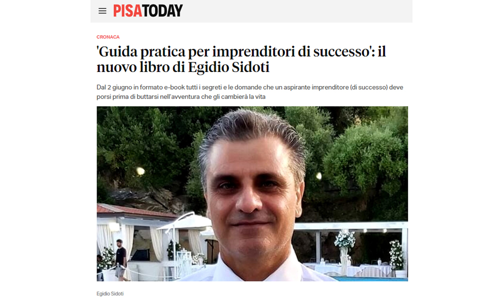 Egidio Sidoti il nuovo libro diventare imprenditori di successo 